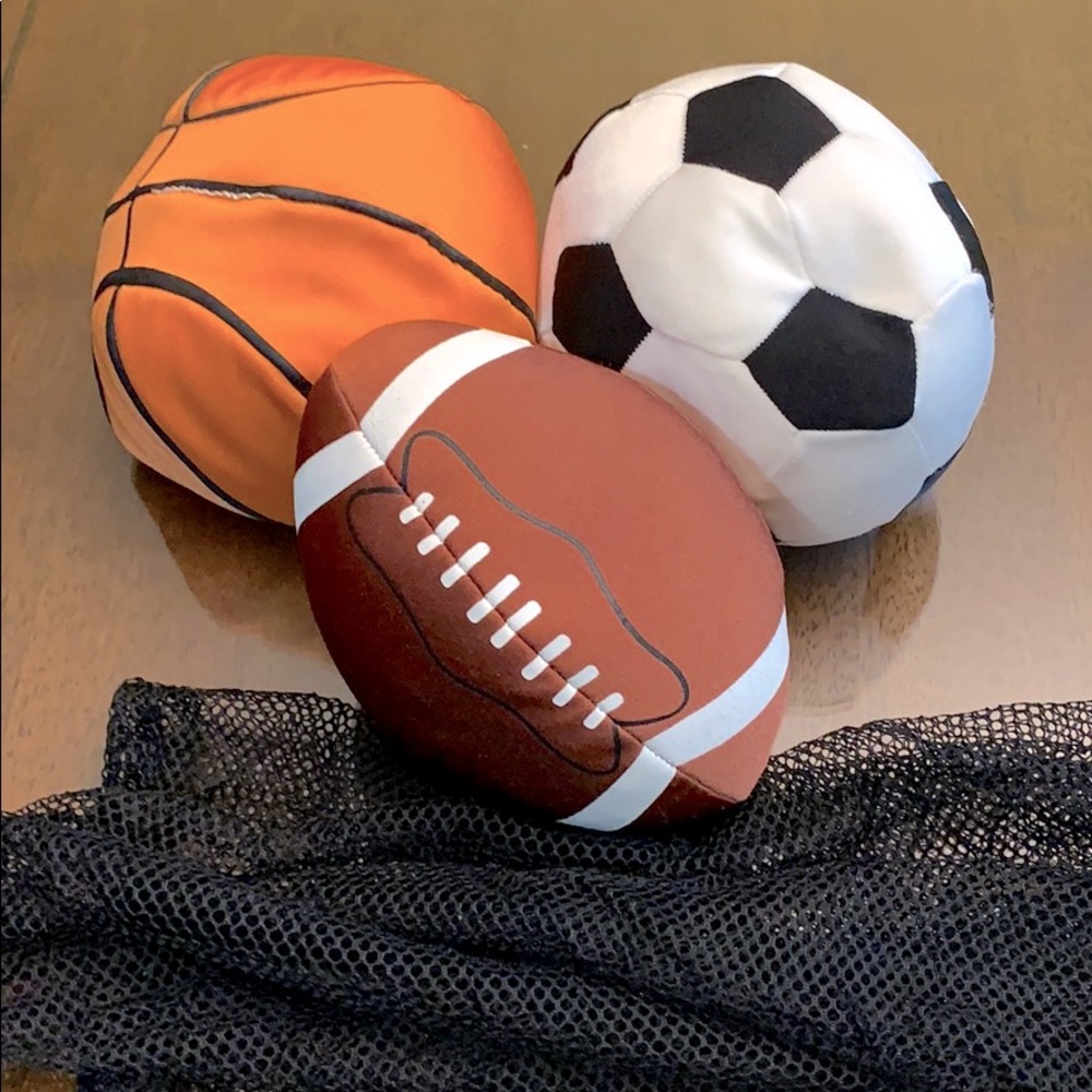 Microbead Sports Ball Set with Net Bag